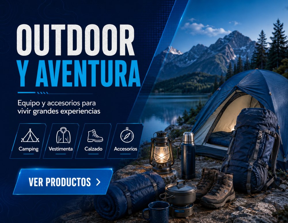Outdoor y aventura — equipo para grandes experiencias