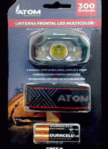 Linterna FRONTAL 300 Lumens