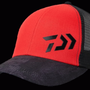 DAIWA Gorra de media malla con logotipo 3D,