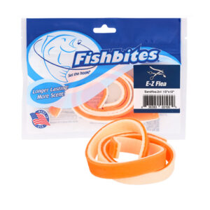 FISHBITES Carnada FLEA Longer Lasting E-Z Pulga - Naranjo/Blanco