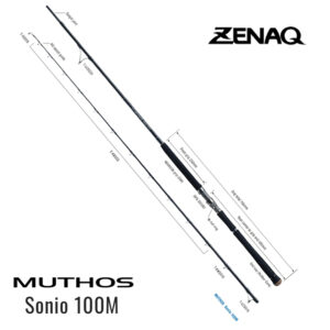 ZENAQ Caña MUTHOS SONIO 100M (Anillas RG)