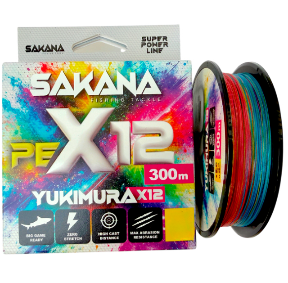 Multifilamento Sakana Yukimura X12 Multicolor