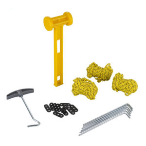 ATOM Kit de Estacas, Martillo y Vientos