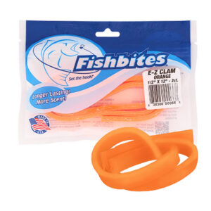 FISHBITES Carnada CLAM Longer Lasting E-Z Almeja - Naranjo