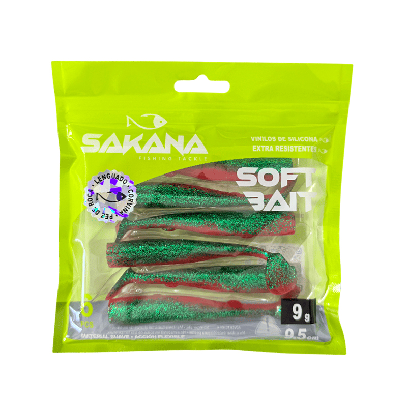 SAKANA Vinilos SOFT BAIT Bolsa x 6un - Imagen 4