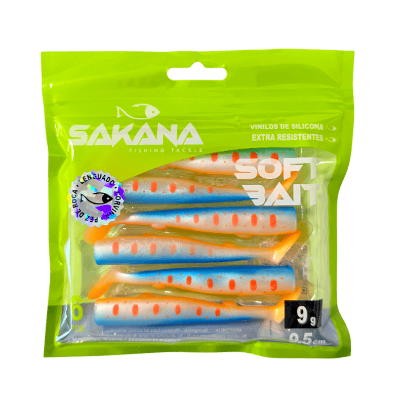 SAKANA Vinilos SOFT BAIT Bolsa x 6un - Imagen 7